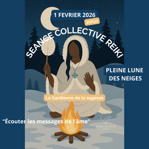 Soin Reiki Collectif &agrave; Distance &ndash; Pleine Lune des neiges - Dimanche 1er f&eacute;vrier 2026