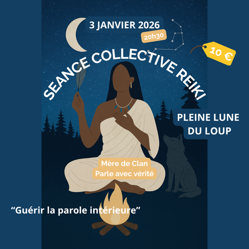 Soin Reiki Collectif à Distance – Pleine Lune du Loup - Samedi 3 janvier 2026